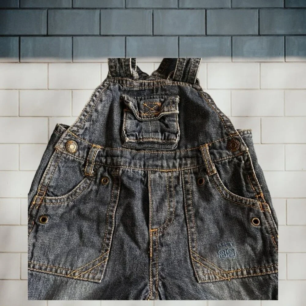The Children's Place Distressed Jean Overalls